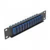 Panel de parcheo de fibra óptica DeLOCK 10