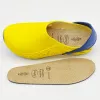 Scholl Evoflex - Clogs unisex amarillos, talla 38