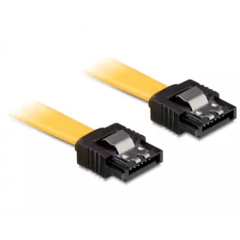 Cable SATA conector macho/conector macho DeLOCK 0,3 m amarillo