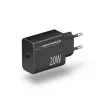 Cargador de red ESPERANZA EZC104K 20W negro, fuente de alimentación USB para dispositivos portátiles