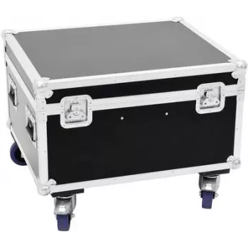Flightcase Roadinger con LED TMH-X1 610×710×530 mm para transporte y protección