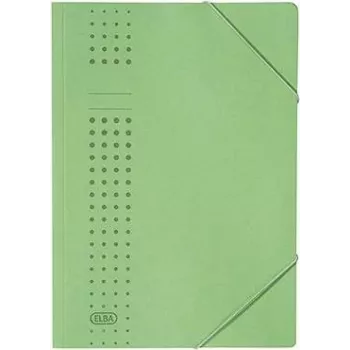 Carpeta con goma elástica ELBA chic de cartón, A4, Verde (33470 GN) (33470 GN)