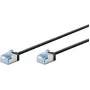 Goobay cable de red CAT 6A ultraflexible fino U/FTP negro - conector extra corto (74316)