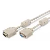 Cable alargador de monitor VGA DIGITUS AK-310203-030-E — 3 m, VGA (D-Sub) a VGA (D-Sub), 3 coaxiales + 7 hilos, beige
