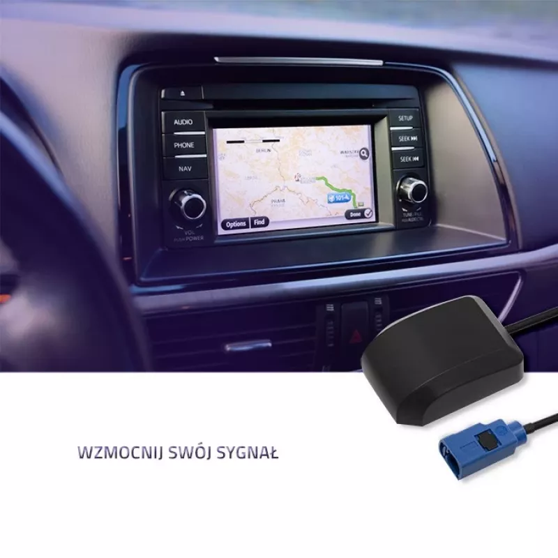 Antena GPS exterior QOLTEC 57038 28 dBi — antena externa de alta ganancia para recepción GPS