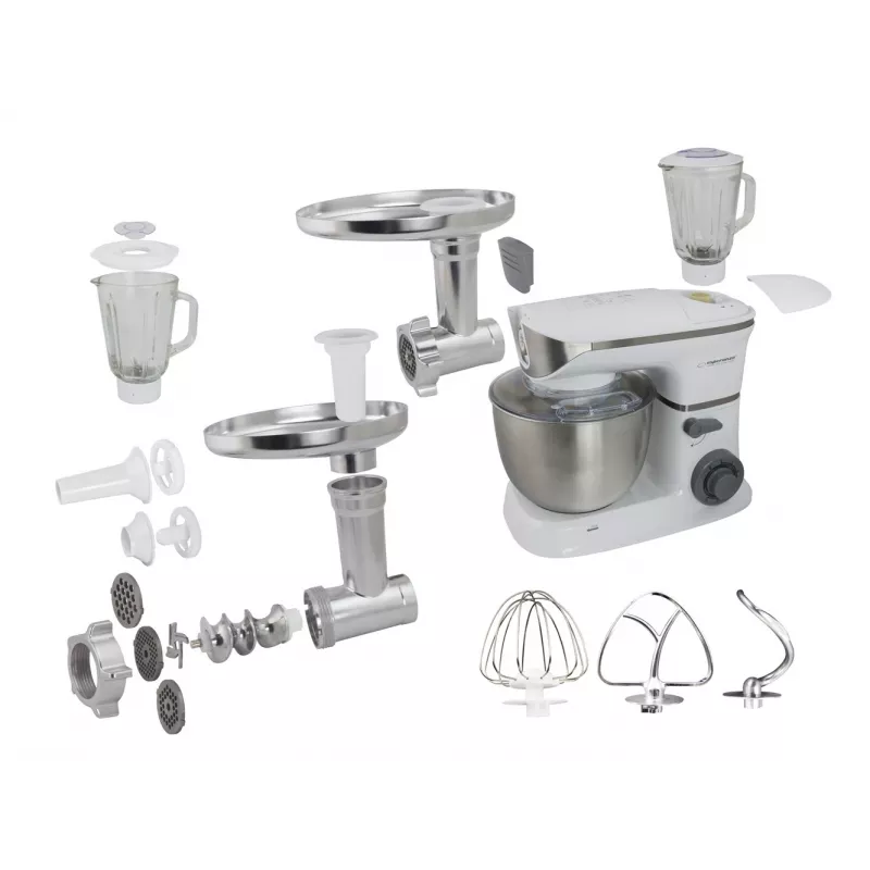 Robot de cocina Esperanza EKM025 1000 W 5 L acero inoxidable blanco