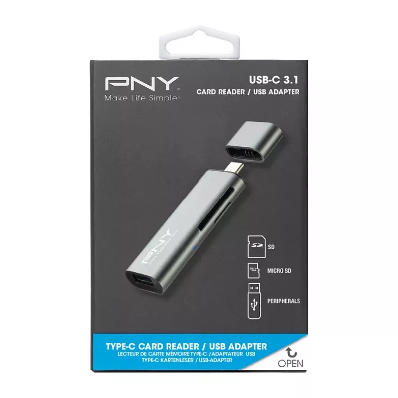 Lector de tarjetas PNY R-TC-UA-3N1E01-RB