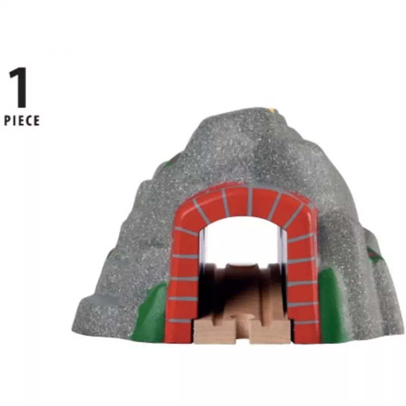 World magic tunnel, ferrocarril gris/rojo