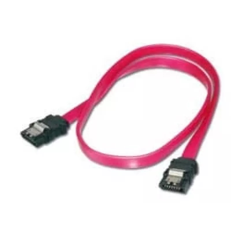 Cable de conexión SATA Assmann. Tipo L. con bloqueo F/F. 0,5 m. recto. SATA II/III. UL. re (AK-400102-005-R)