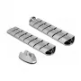Canaleta de cables DeLOCK 740x75 mm regulable en altura plateado