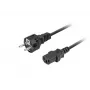 Cable de alimentación LANBERG CEE 7/7 a C13 (C320) 1,8 m, recto, negro