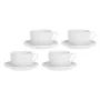 LA PORCELLANA BIANCA CORTE set de 4 tazas y platillos 450 ml