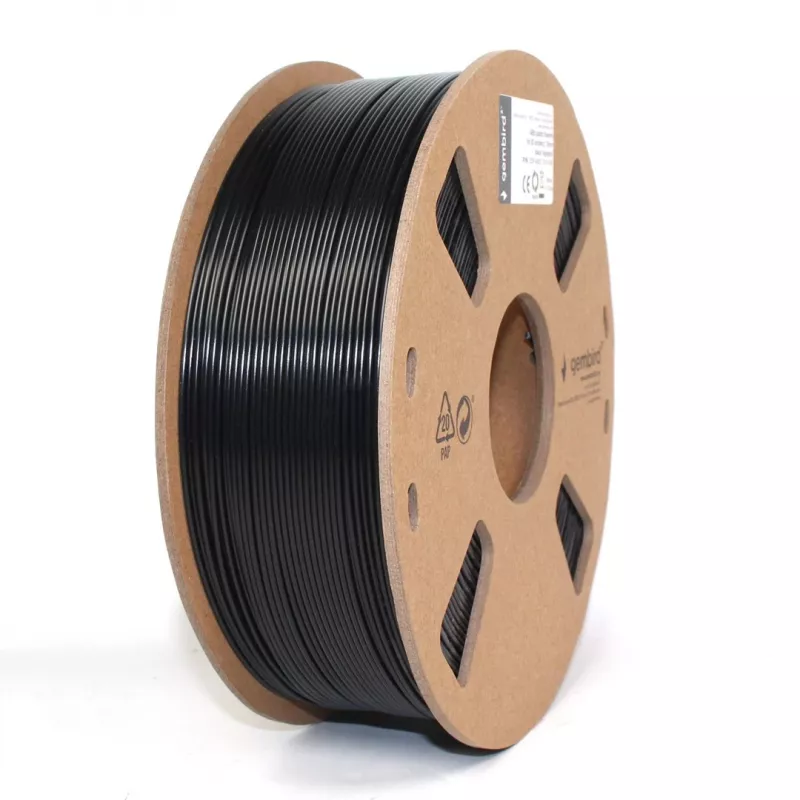 Gembird filamento ABS 1,75 mm, 1 kg, negro