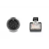 Cable de red DeLOCK M12 cable codificado A 8 pines conector macho a RJ45 conector macho Cat5e 5 m negro