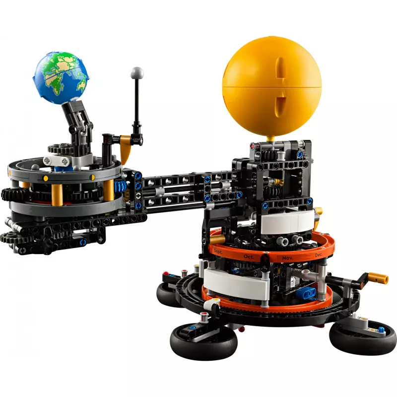 LEGO Technic Planeta Tierra y Luna en órbita, juegos espaciales para niños y niñas a partir de 10 años, sistema solar, juguete de construcción con planetas