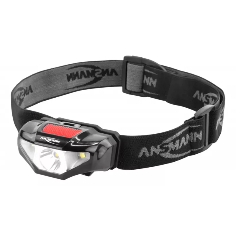 Ansmann HD70B - linterna frontal - negra - acrilonitrilo butadieno estireno (ABS) - plástico - IP44 - LED - 1 linterna