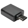 Adaptador USB Eaton Tripp Lite Series USB 3.1 Gen 1.5 USB-C a USB Type-A M/F 5 Gbps tablet smartphone - Adaptador USB - USB Type-A (H) a USB-C de 24 pines (M) - USB 3.1 - negro (U428-000-F)