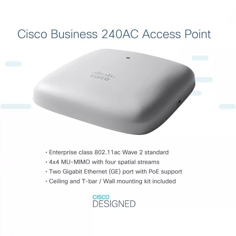 Punto de acceso CISCO Business W240AC 802.11ac Wave 2