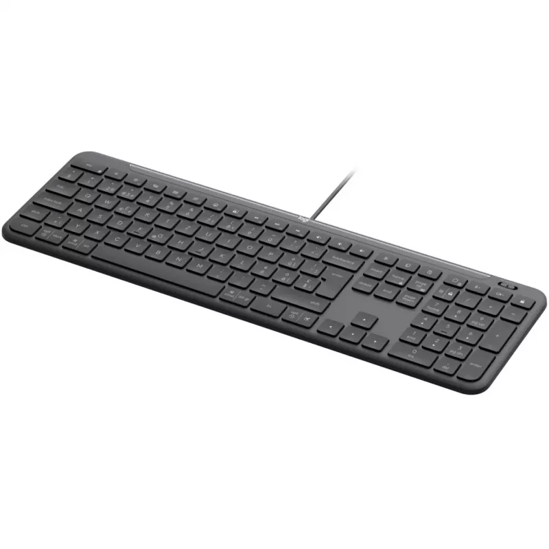 Teclado con cable LOGITECH Signature Slim K620 para empresas - GRAPHITE - US INT'L - USB - N/A - INTNL-973 - USB-C