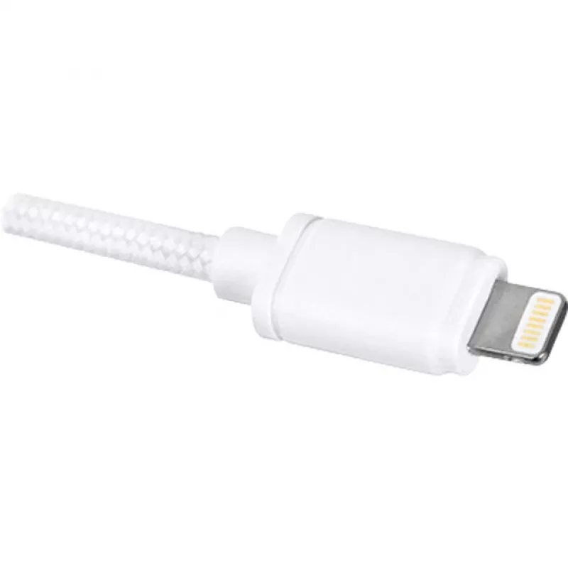 Cable adaptador USB 2.0, conector macho USB-A > conector macho Lightning (blanco, 2,0 metros)