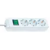 Regleta de enchufes Brennenstuhl Eco-Line con interruptor [3 tomas, blanca, 5m]