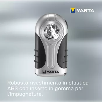 Linterna de mano Varta 16647 Negro Plata