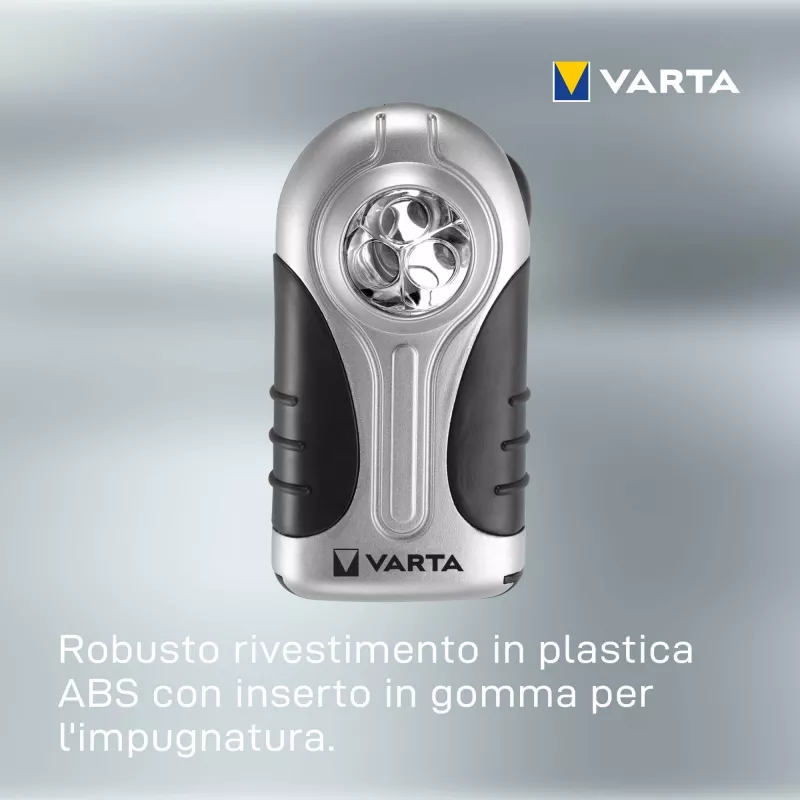 Linterna de mano Varta 16647 Negro Plata