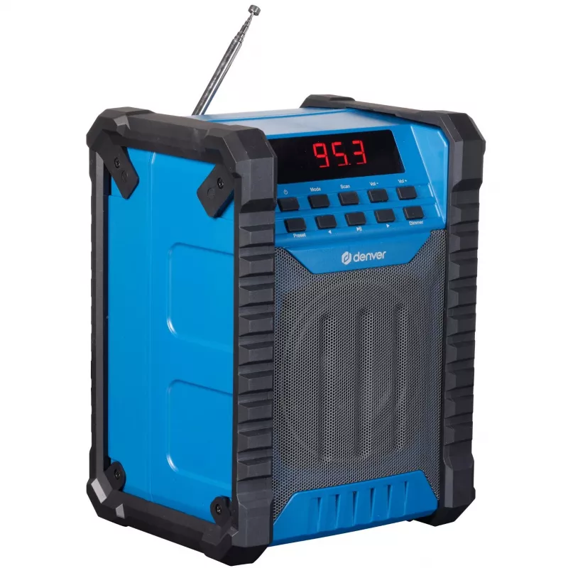 Denver WRB-60 transmisor FM Bluetooth azul, gris