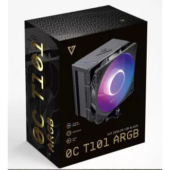MODECOM Volcano 0C T101 ARGB disipador de CPU por aire 12 cm negro