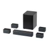 Altavoz Ultimea Poseidon D80 negro 7.1 canales, 8 altavoces, con cable e inalámbrico, subwoofer activo