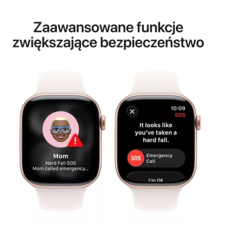 Apple Watch Series 11 GPS 46mm Caja de aluminio oro rosa con correa deportiva Light Blush S/M
