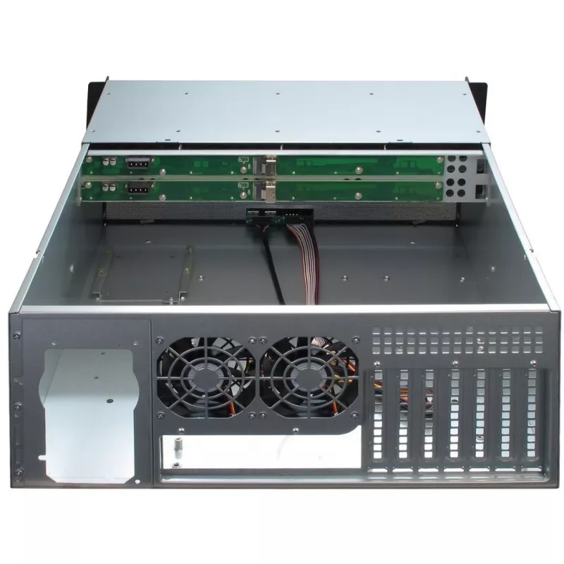 Carcasa de servidor Inter-Tech 4U-4408 rack negro, plateado