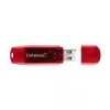 Memoria USB Intenso 128 GB USB Type-A 2.0 Rojo Transparente