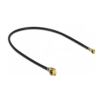 Delock 89647 cable de antena, MHF a MHF 4, 10 cm, negro