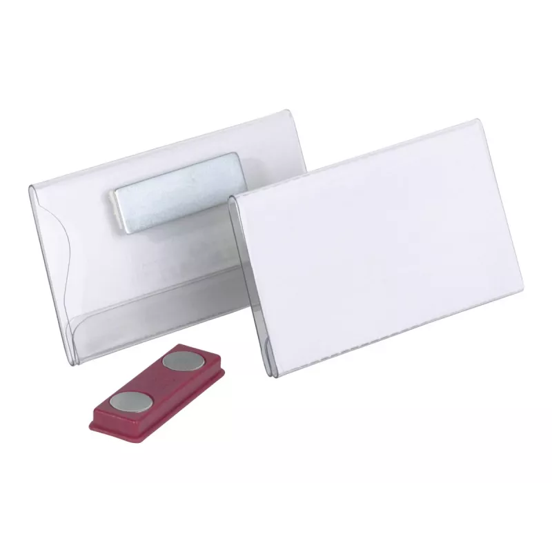 Durable Placa de identificación magnética 40 x 75 mm
