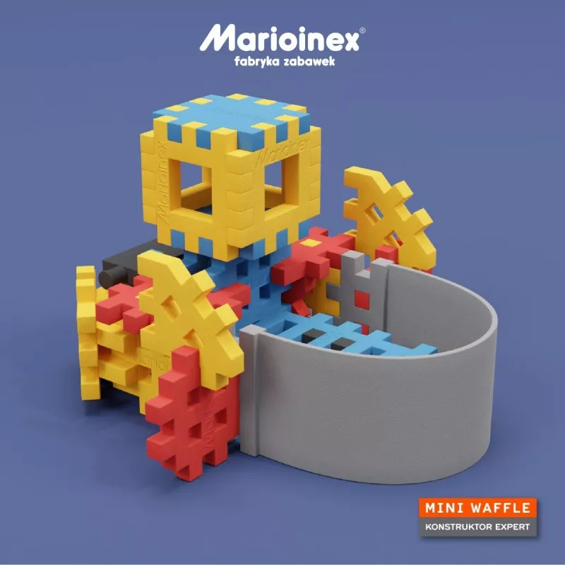 Set de construcción Marioinex Mini Waffle Constructor – 141 piezas, multicolor, para niños a partir de 5 años