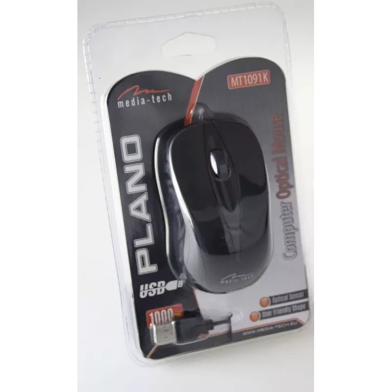 Ratón Media-Tech PLANO Office USB Type-A