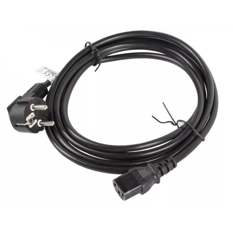Cable de alimentación Lanberg CA-C13C-11CC-0030-BK negro 3 m conector hembra C13 CEE7/7 (CA-C13C-11CC-0030-BK)