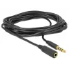 Cable de audio DeLOCK 84668 3 m 3,5 mm negro