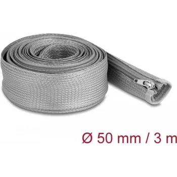 Funda trenzada DeLOCK 20838 3 m x 50 mm gris