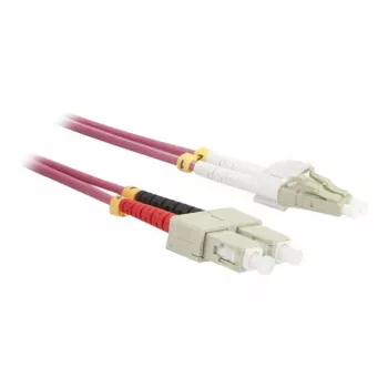 Cable de red de fibra óptica de 2 fibras 1,0 m LC-SC - 50/125 µm - OM4 - AD=3 mm - Synergy 21