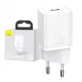 Baseus Super Si cargador rápido de pared para smartphone blanco