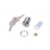 Cerradura de puerta Extralink ROUND LOCK FOR CABINETS, cerradura redonda para armarios, plata