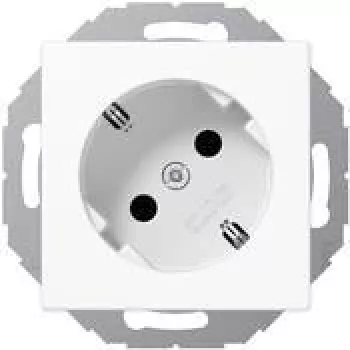 Jung Base SCHUKO blanco 16A 250V 45 grados A 520-45 KI WW (A520-45KIWW)