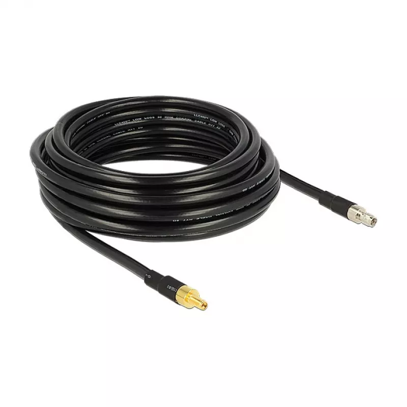 Cable coaxial DeLOCK 10 m SMA/SMA CFD400 LLC400 negro