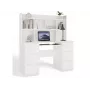 Conjunto escritorio KUBA + Extension Piece, blanco