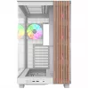 Caja de PC Thermaltake View 380 XL WS ARGB blanco nieve — Torre Midi, soporte ATX, con ventana