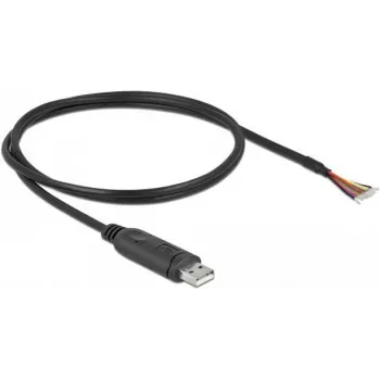 Delock - Adaptador serie - USB2.0 - RS-232 - negro (90524)