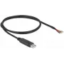 Delock - Adaptador serie - USB2.0 - RS-232 - negro (90524)