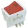 Bachmann 924.096 Interruptor eléctrico interruptor basculante 2 polos rojo - blanco (924.096)